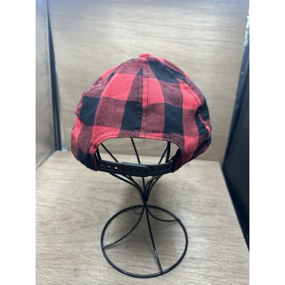 Stunning New York Yankee Adjustable Black Red Plaid New Era 9Forty Baseball Cap - Picture 3 of 5